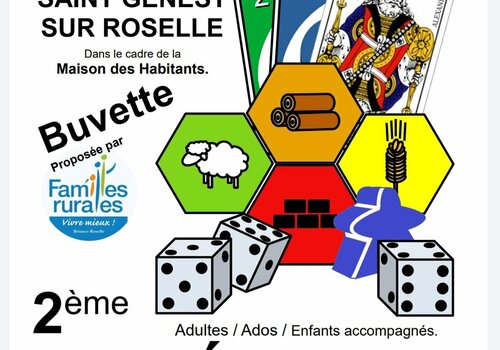 Soirée jeux 2 juillet à 20h