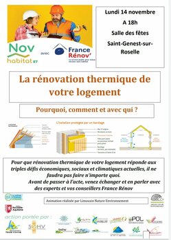 Rénovation thermique logements