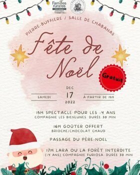 Fete de noël samedi 17dec