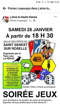 Soirée jeux 28 janvier